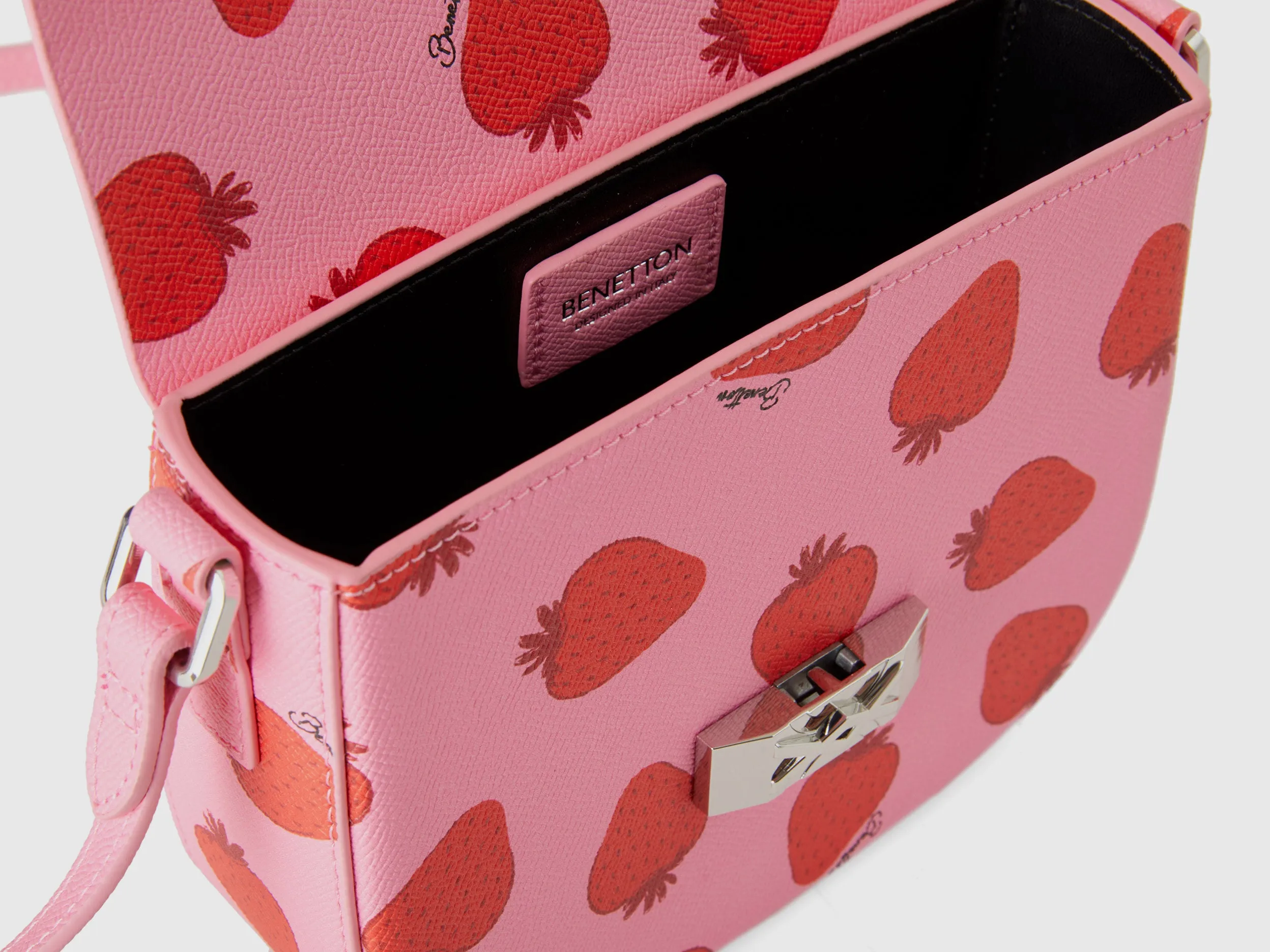 Printed Magnetic Closure Sling Bag