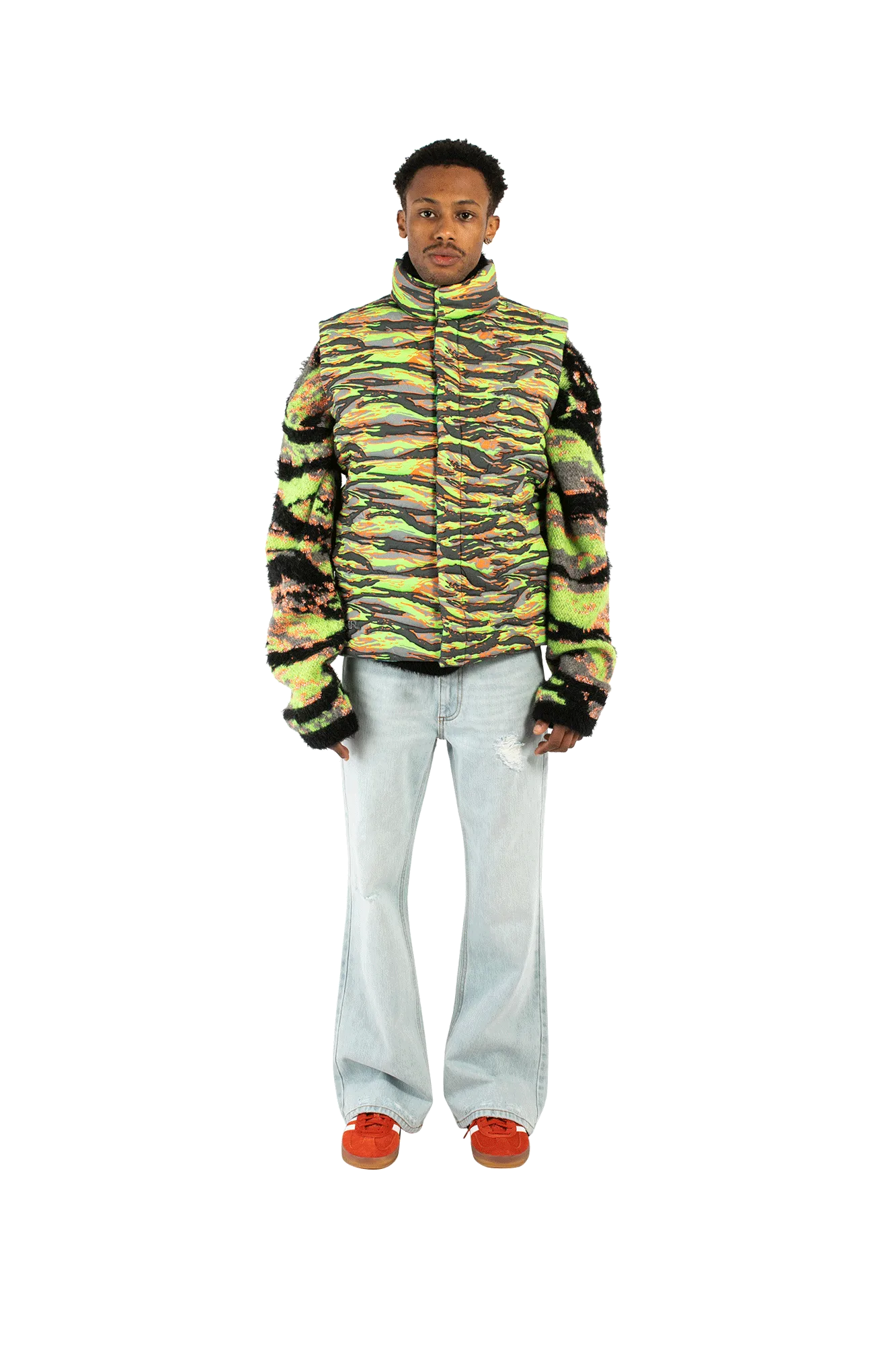 Printed Quilted Puffer Vest