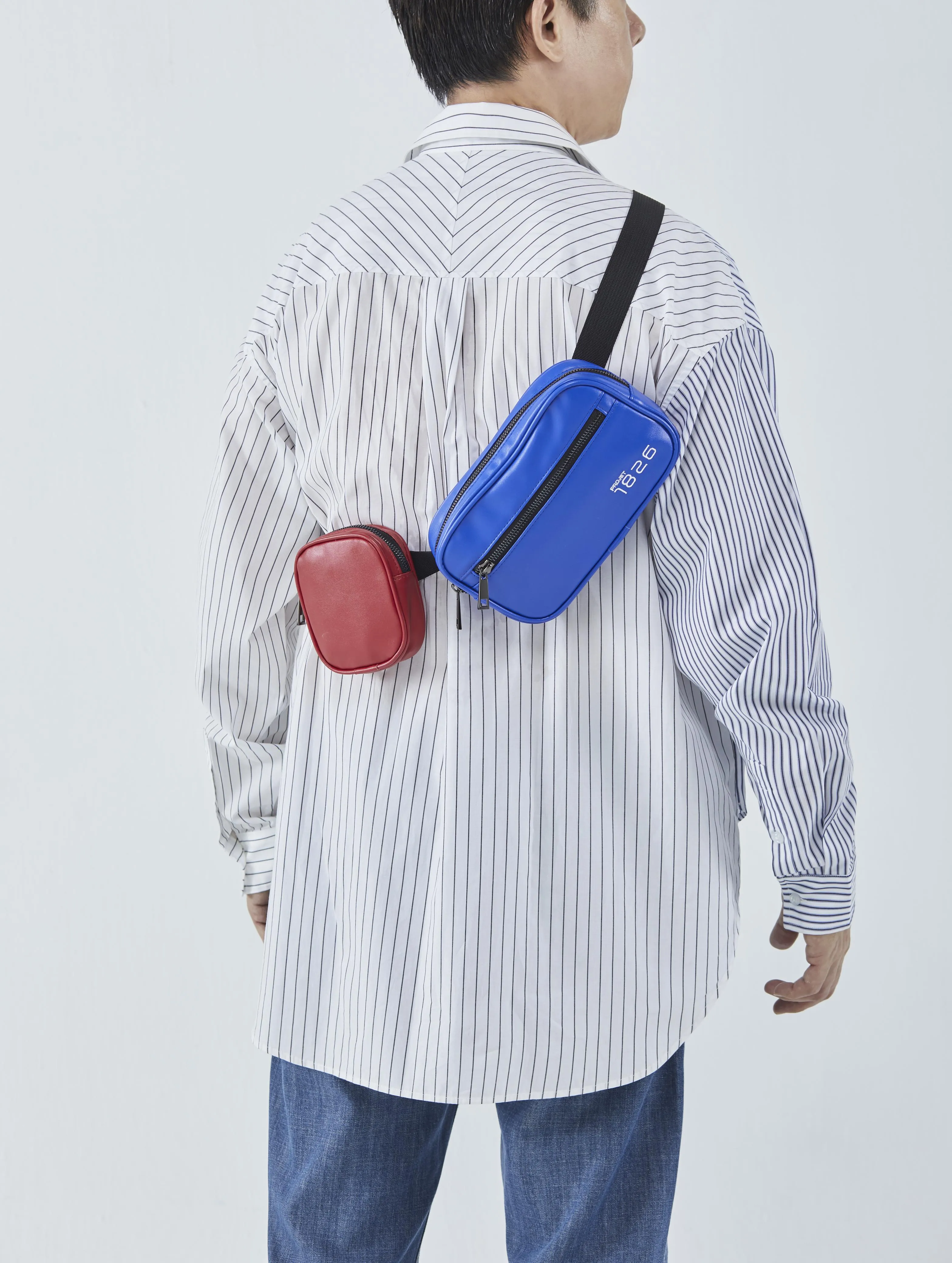 PROJET1826 | ADLER Duo Sling Chest Bags Red/Blue