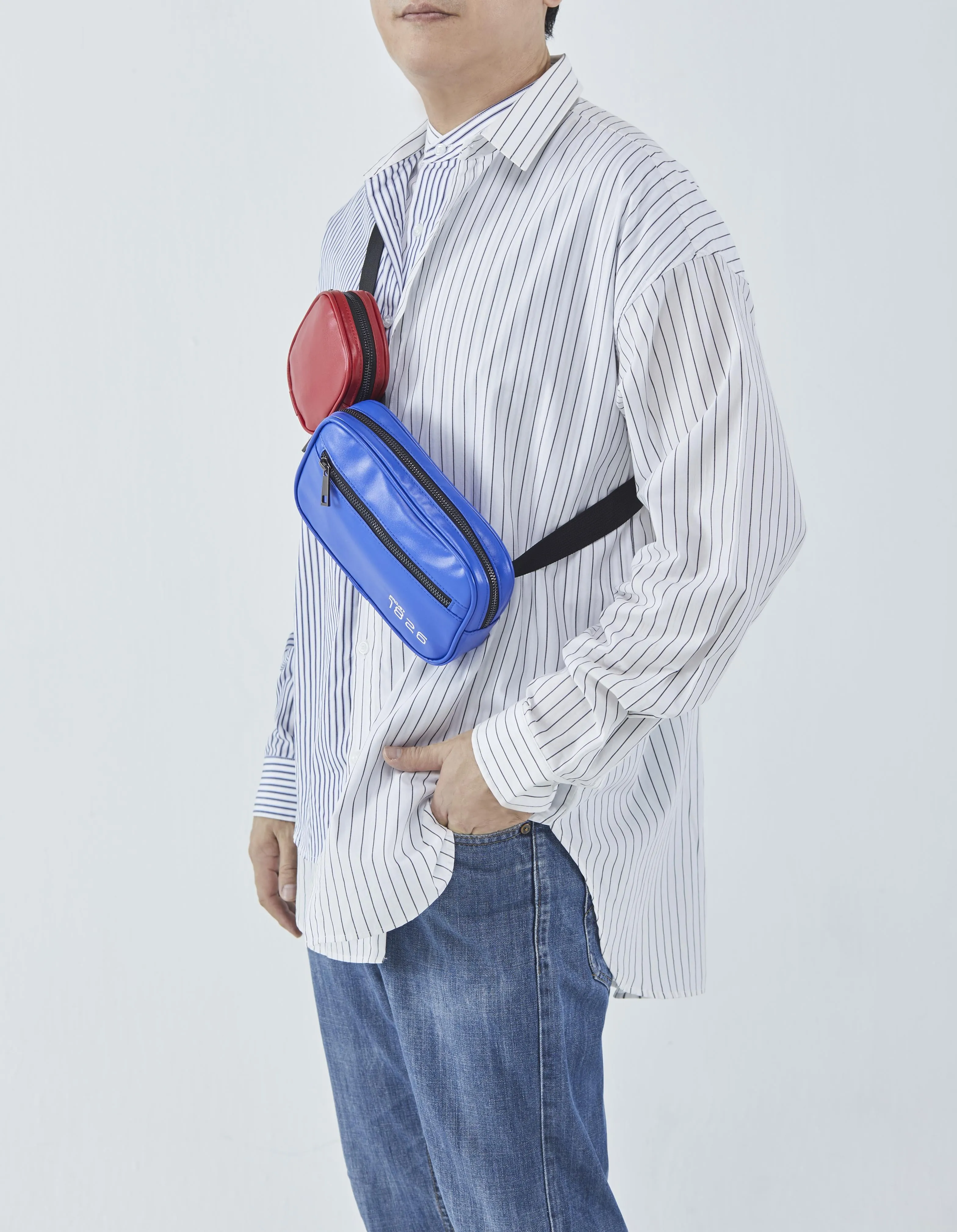 PROJET1826 | ADLER Duo Sling Chest Bags Red/Blue