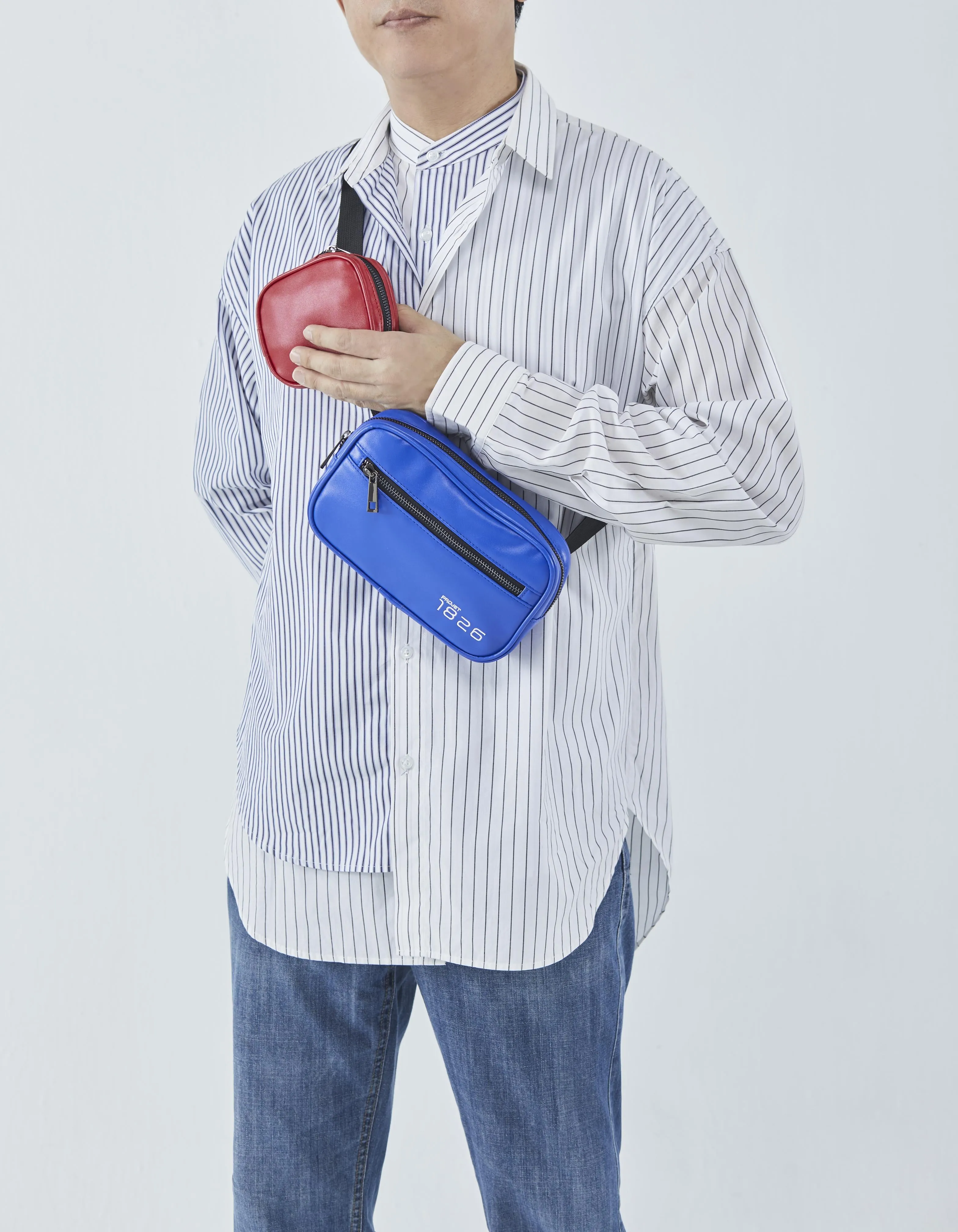 PROJET1826 | ADLER Duo Sling Chest Bags Red/Blue
