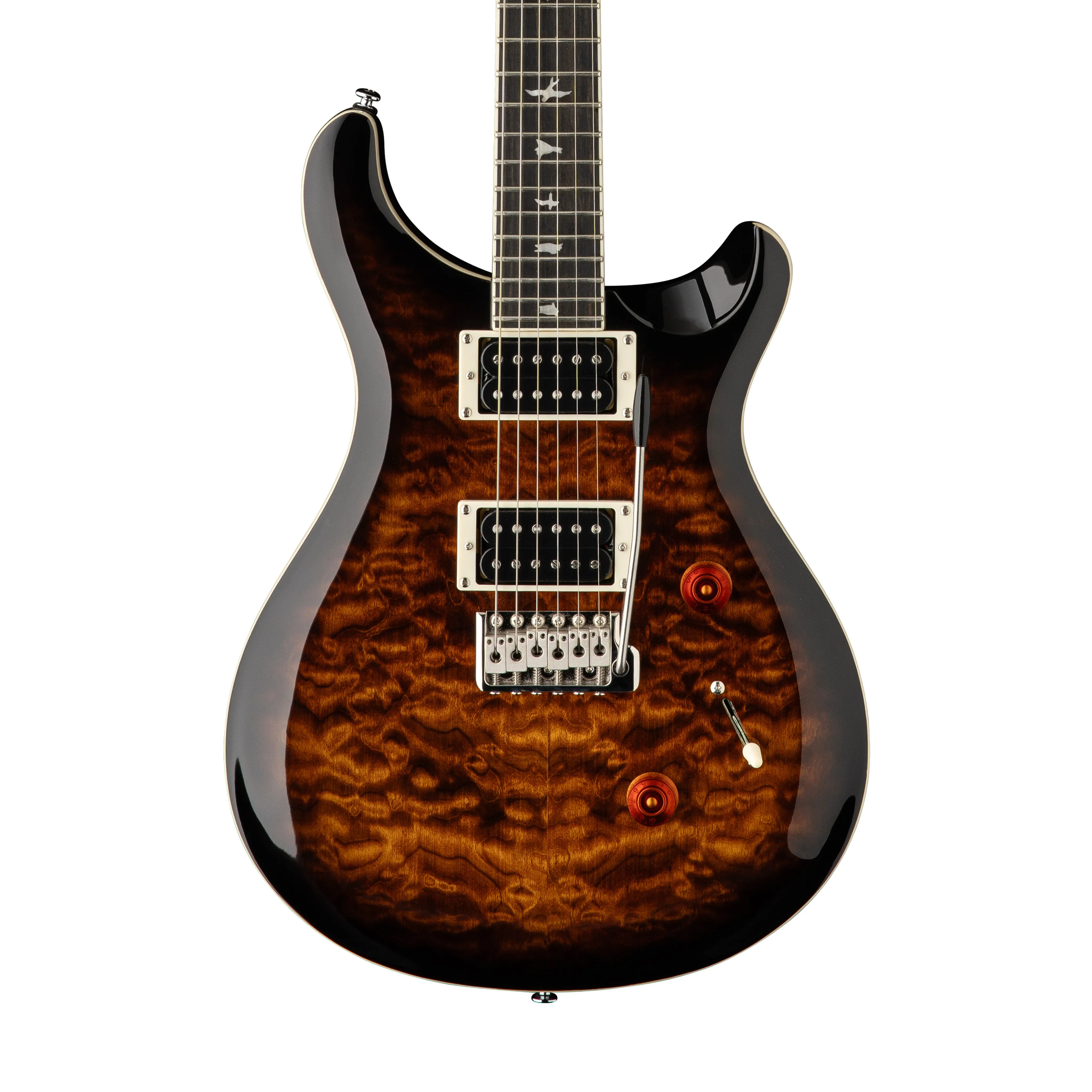 PRS SE Custom 24 Electric Guitar w/Quilt Package, Black Gold Sunburst