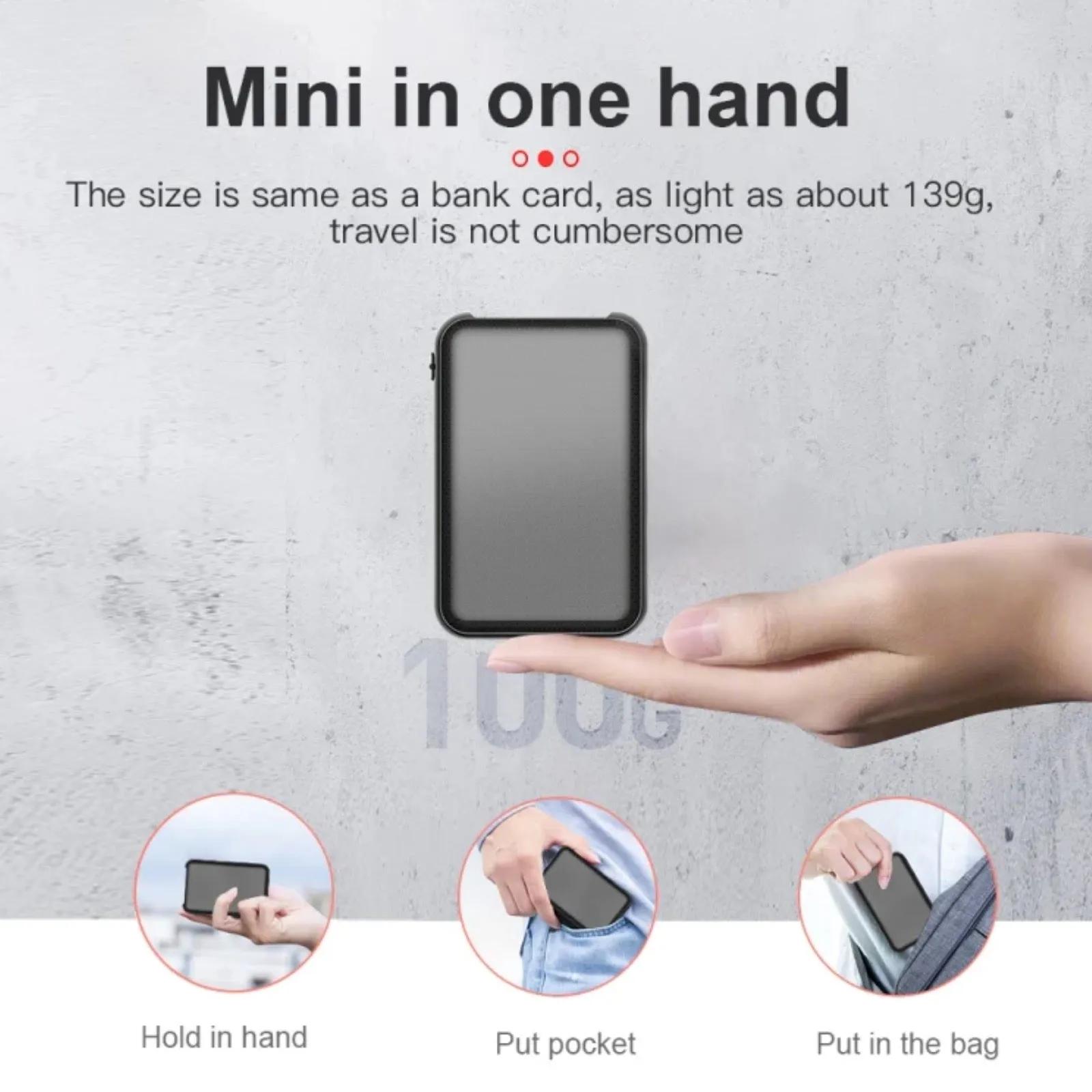 Q75 Magnetic Voice Recorder 1100 Hour Battery Sound Activated ADPCM High Definition Noise Reduction