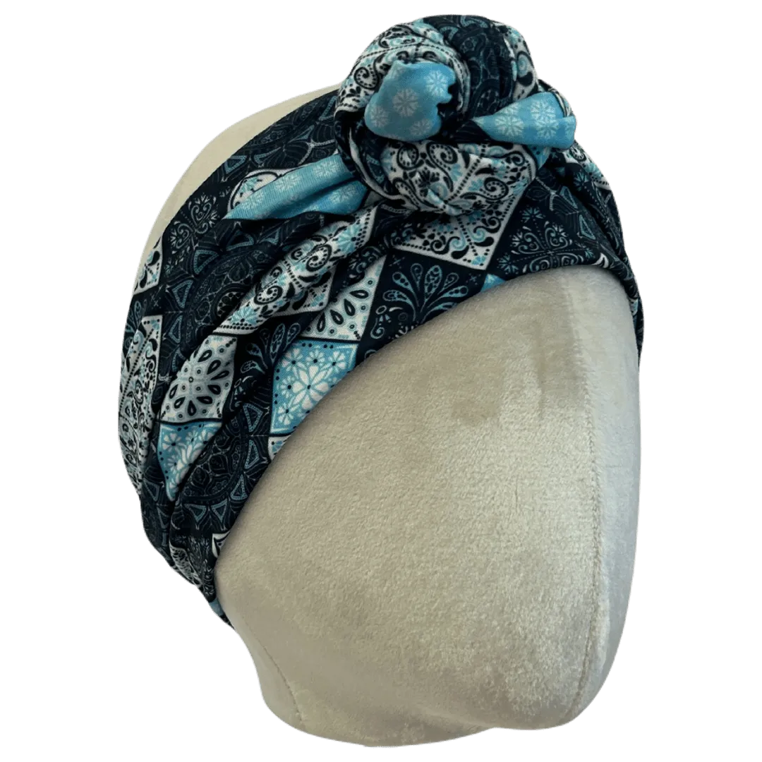 Quilted Greece Wrap Headband