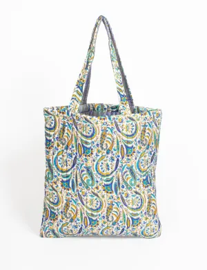 QUILTED SHOPPER BAG