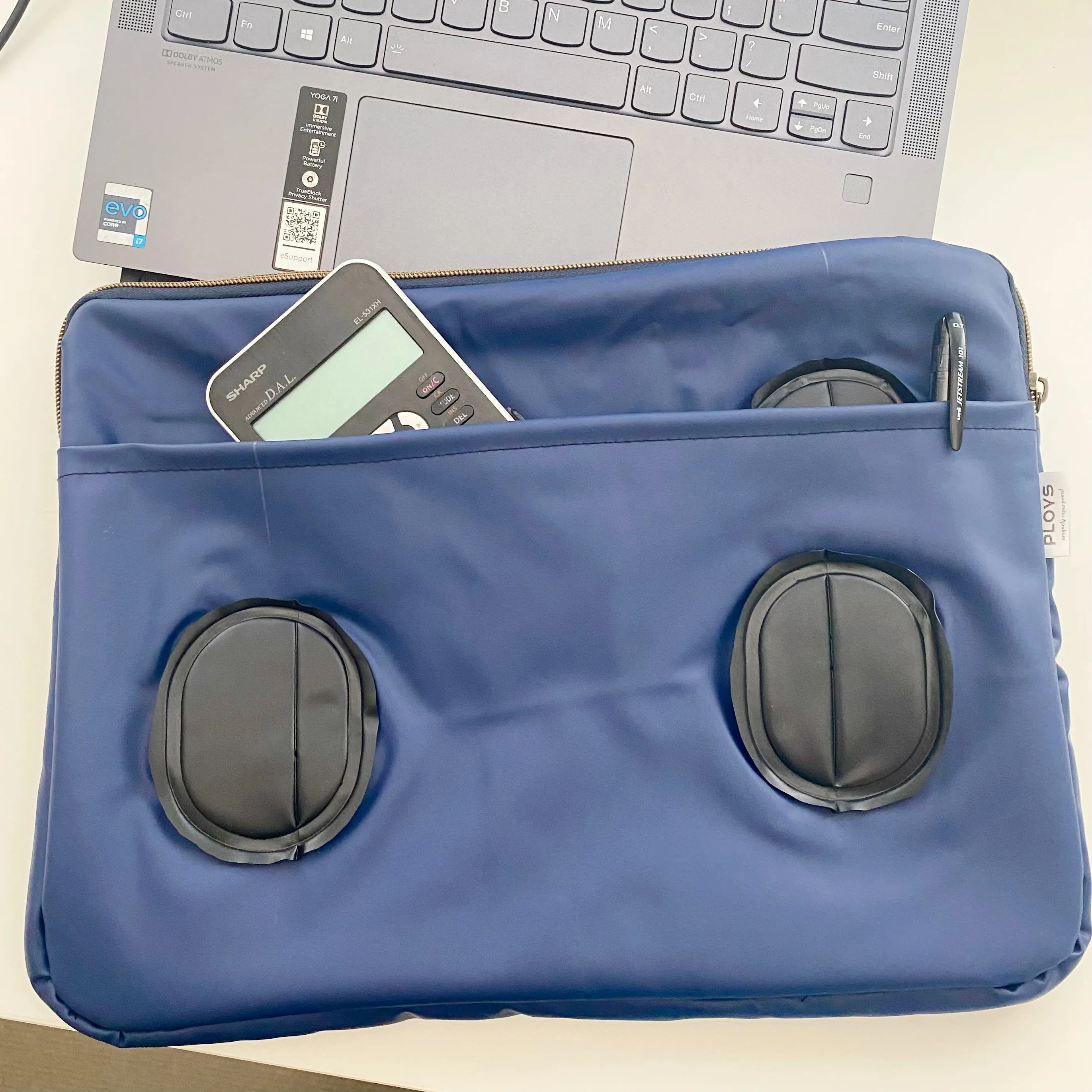 Recycled Laptop Case - ex inflatables - custom made