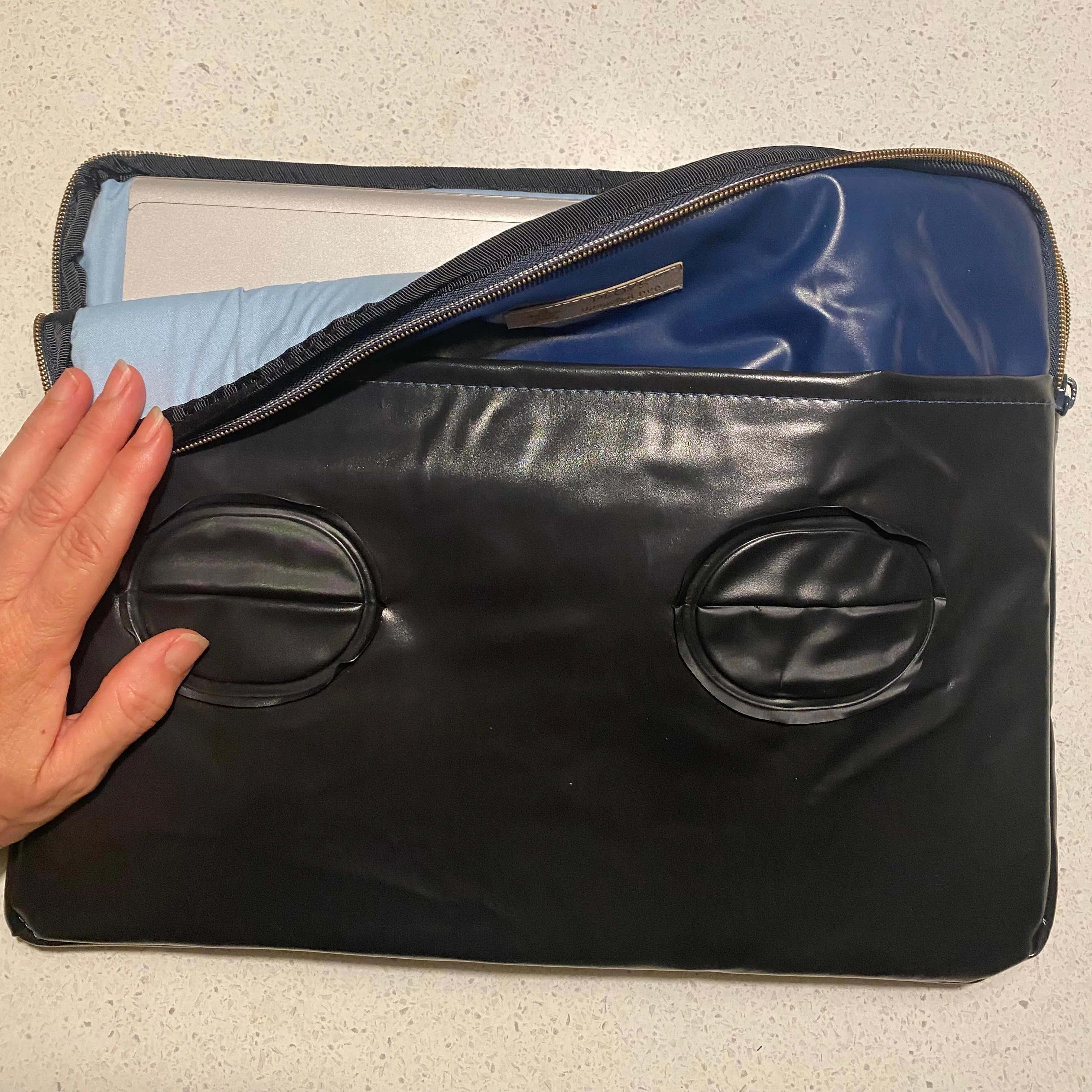Recycled Laptop Case - ex inflatables - custom made