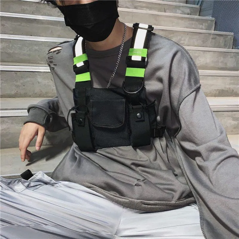Reflective Shoulder Strap Chest Bag