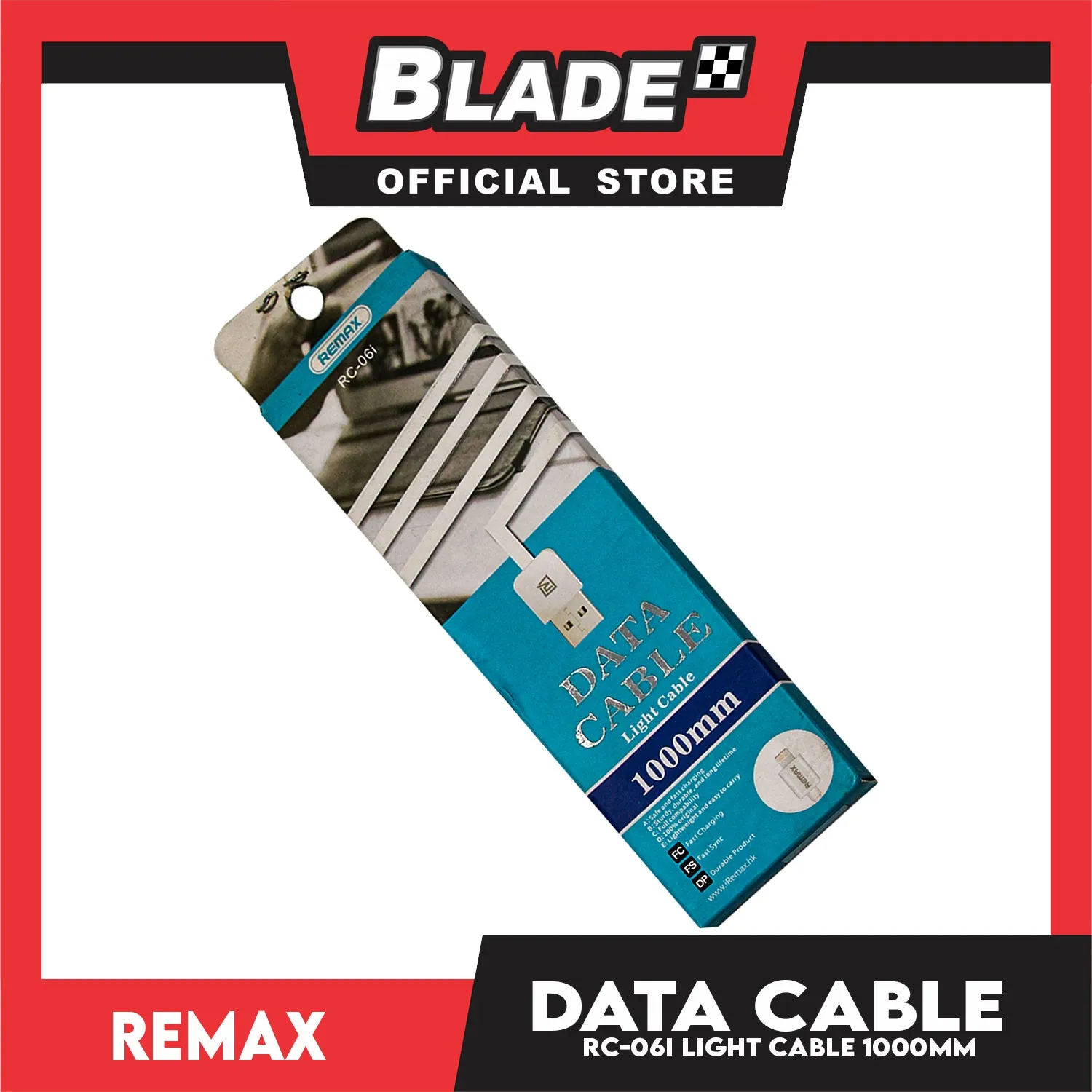 Remax Data Cable Lightning Cable RC-06i 2A 1000mm for iOS