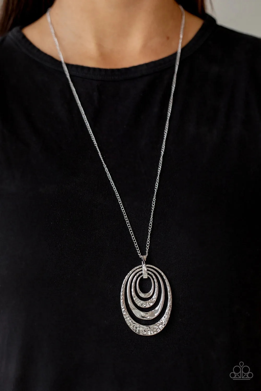 Renegade Ripples - Silver Necklace