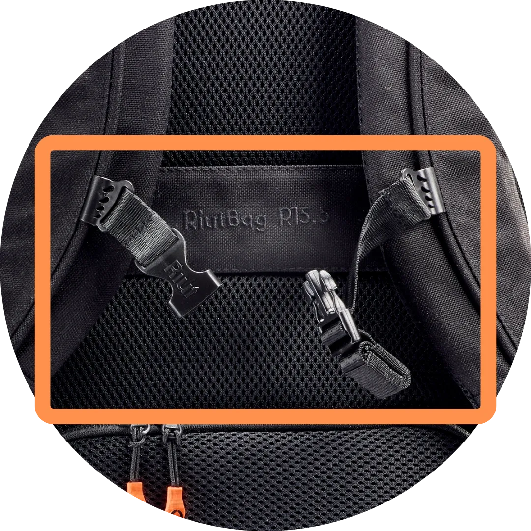Replacement chest strap - black