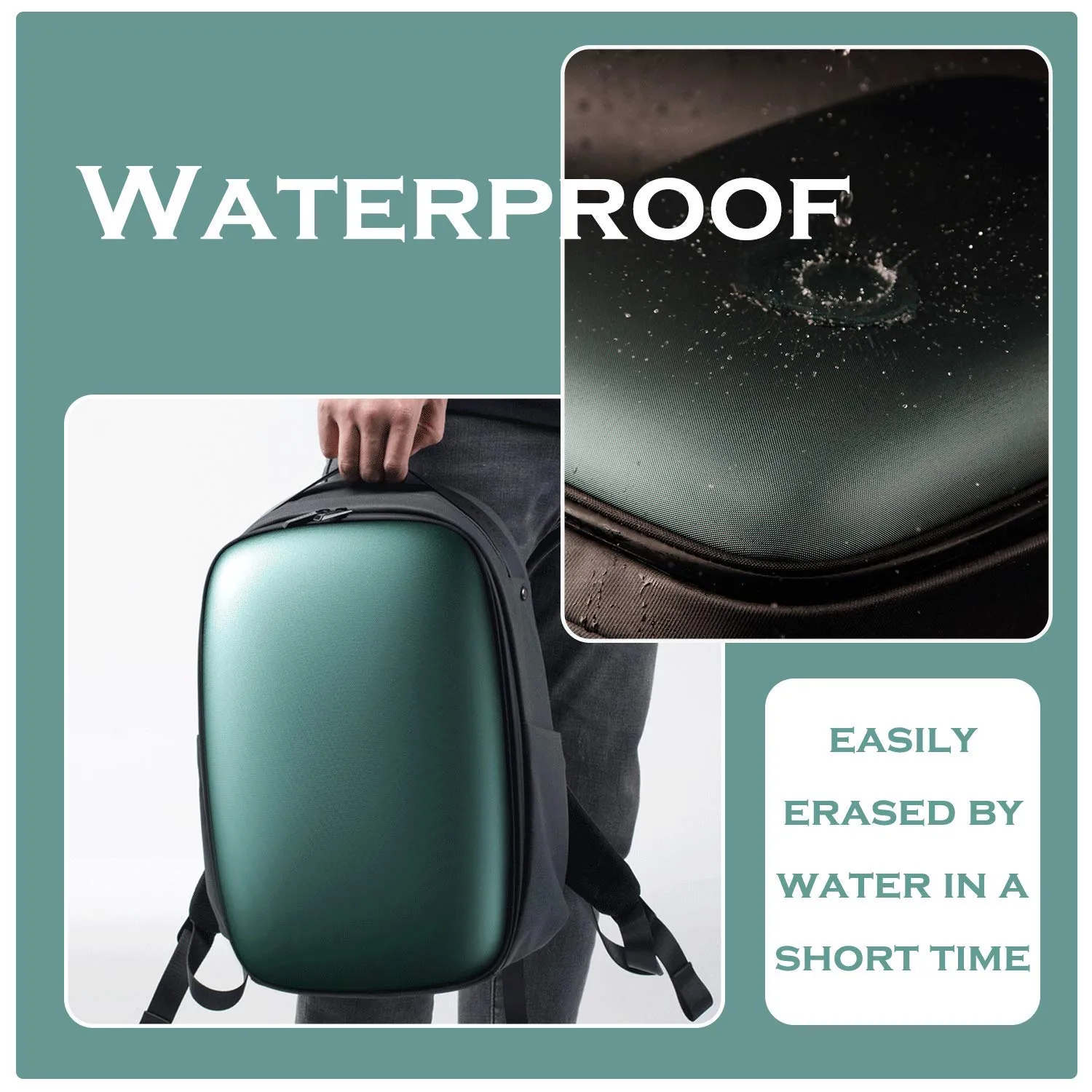 ROCKROOSTER ARCH Travel Backpack, Hard Shell Laptop Bag for Men and Women, College Backpack Anti Theft Waterproof Shaping Backpack A2