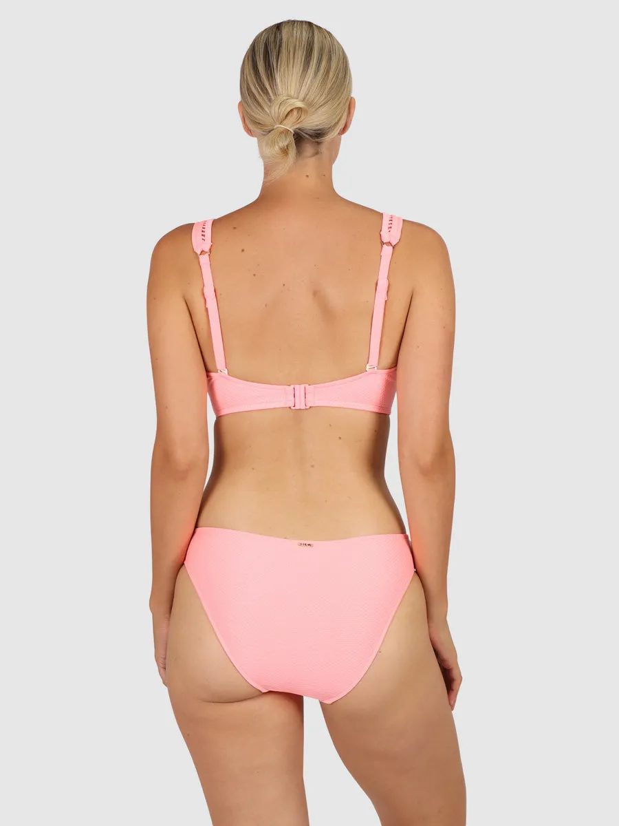 Rococco D/DD Longline Bra in Coral Sea