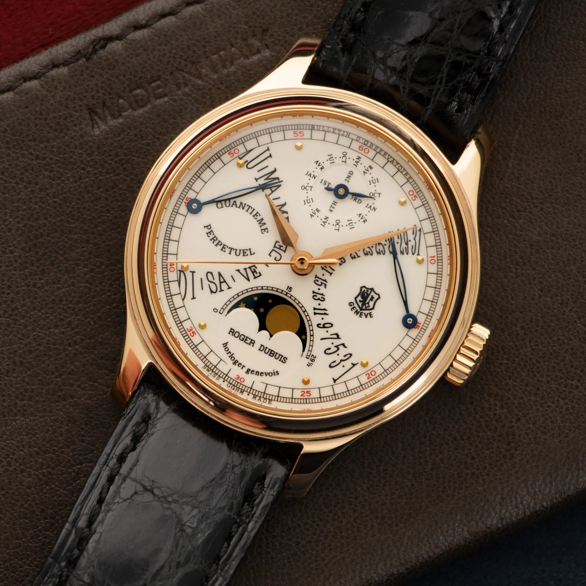 Roger Dubuis Rose Gold Hommage Perpetual Retrograde Watch