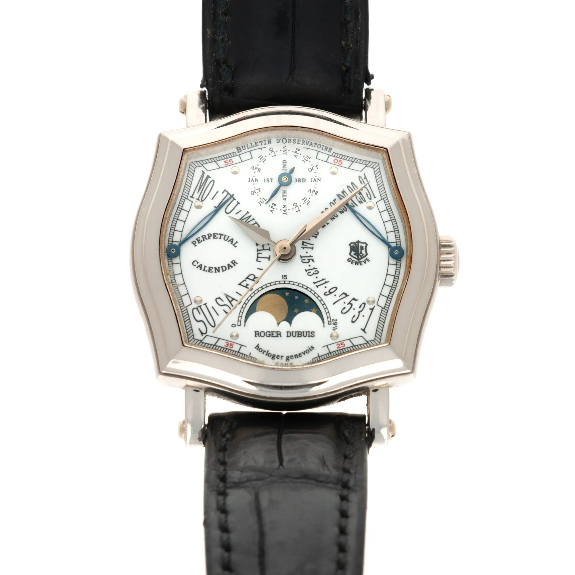 Roger Dubuis White Gold Sympathie Perpetual Calendar Watch