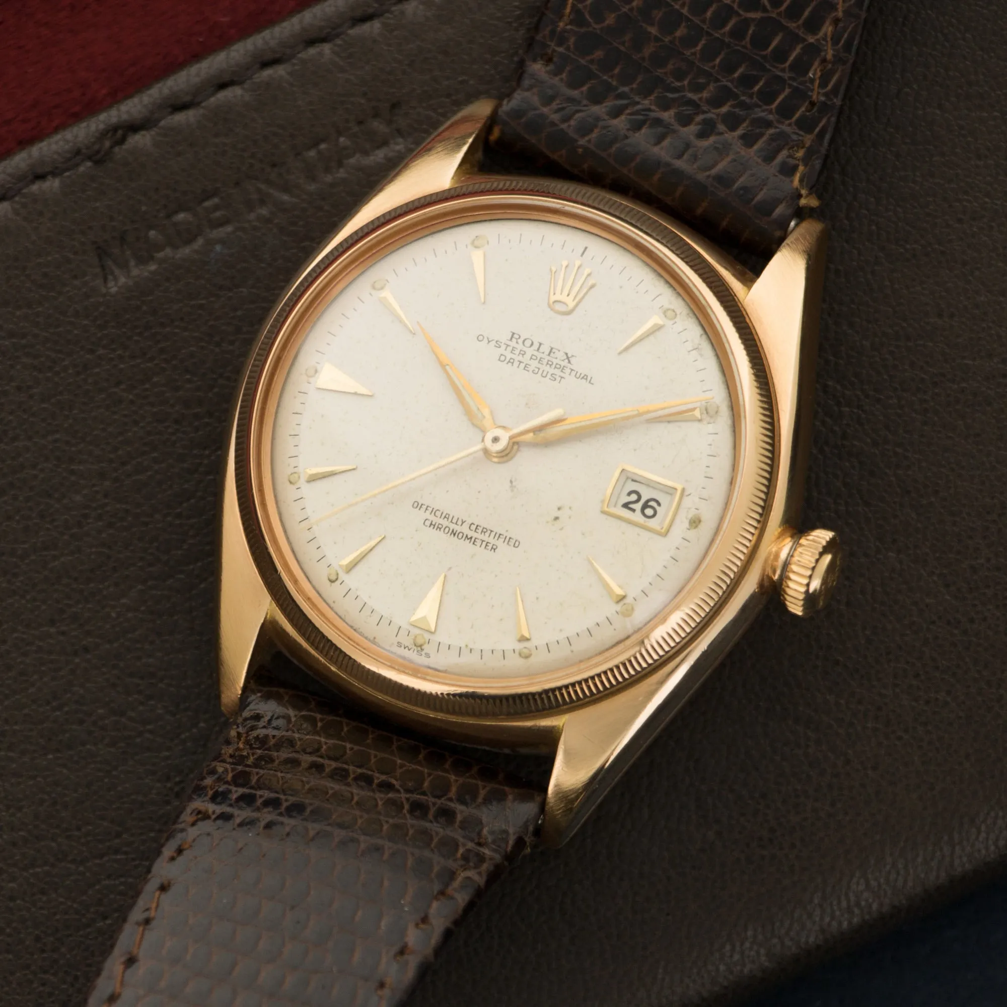 Rolex Pink Gold Datejust Ref. 6305