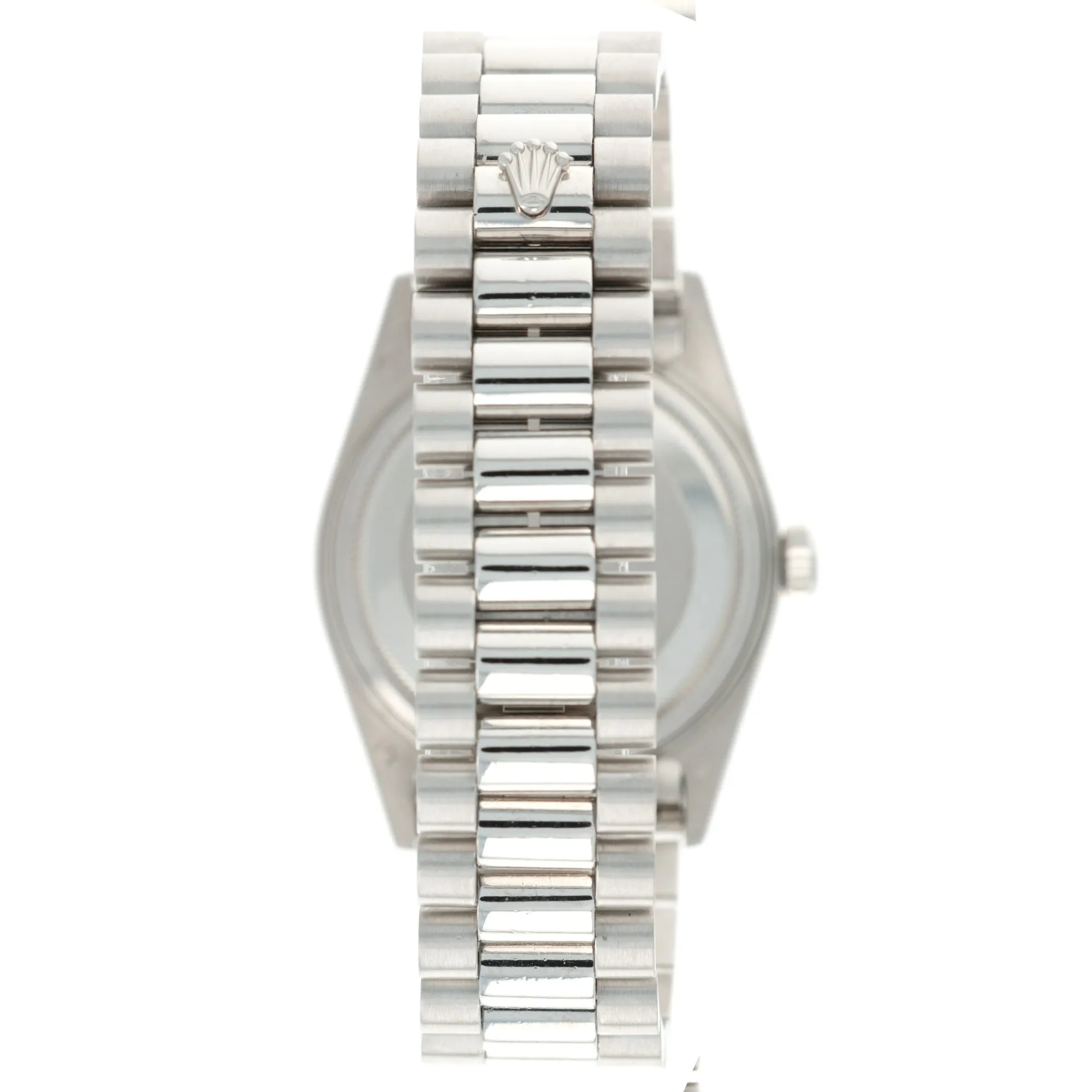 Rolex Platinum Day-Date Ref 18046 with Diamond Bezel and Diamond Dial