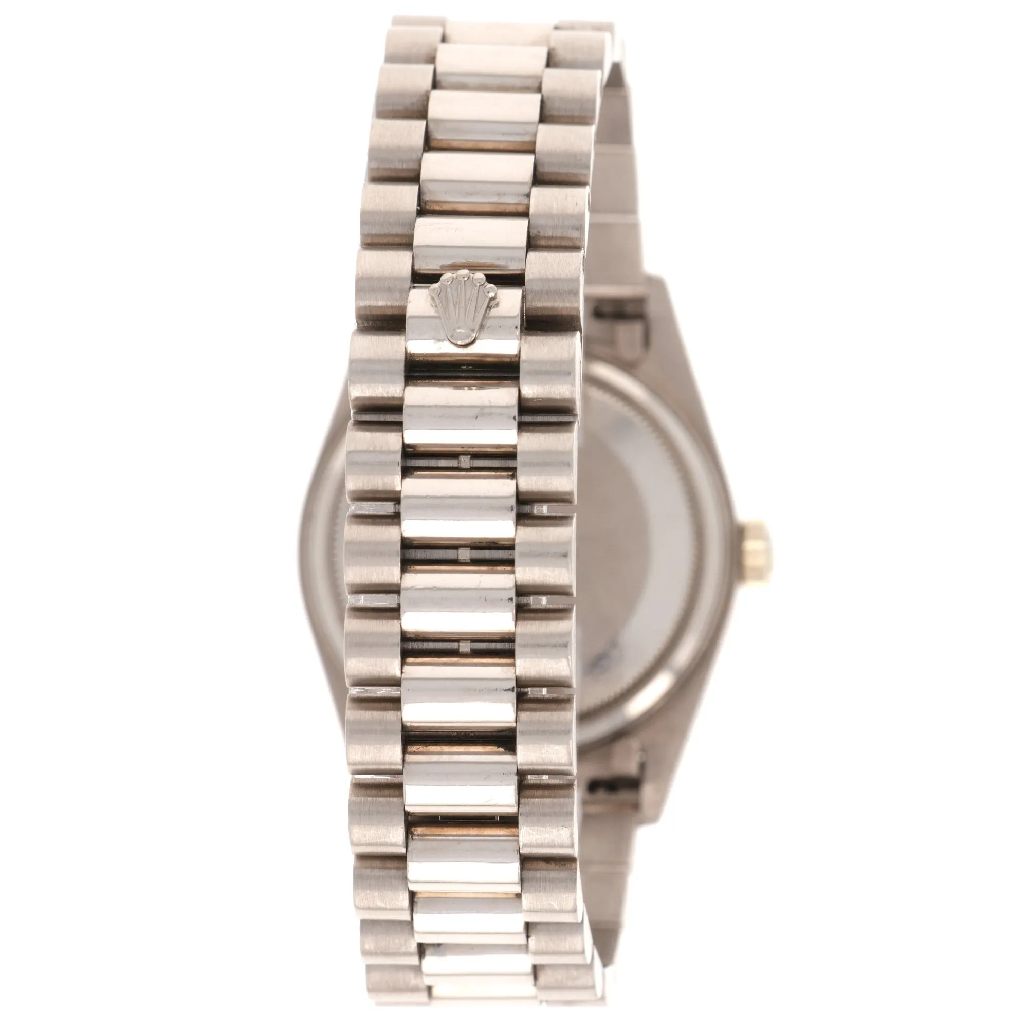 Rolex White Gold Day-Date Diamond Watch Ref. 18049