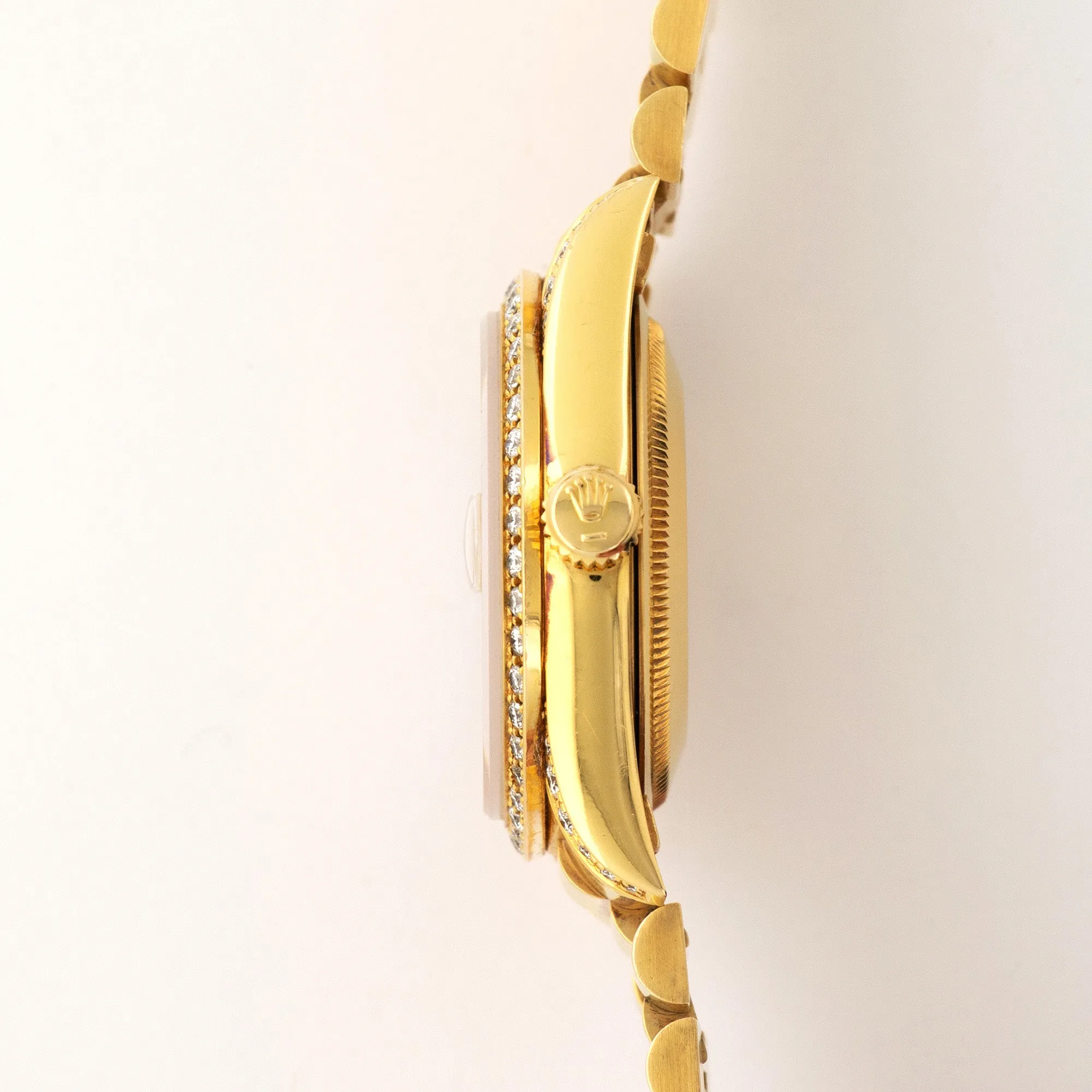 Rolex Yellow Gold Day-Date Diamond Ruby Watch