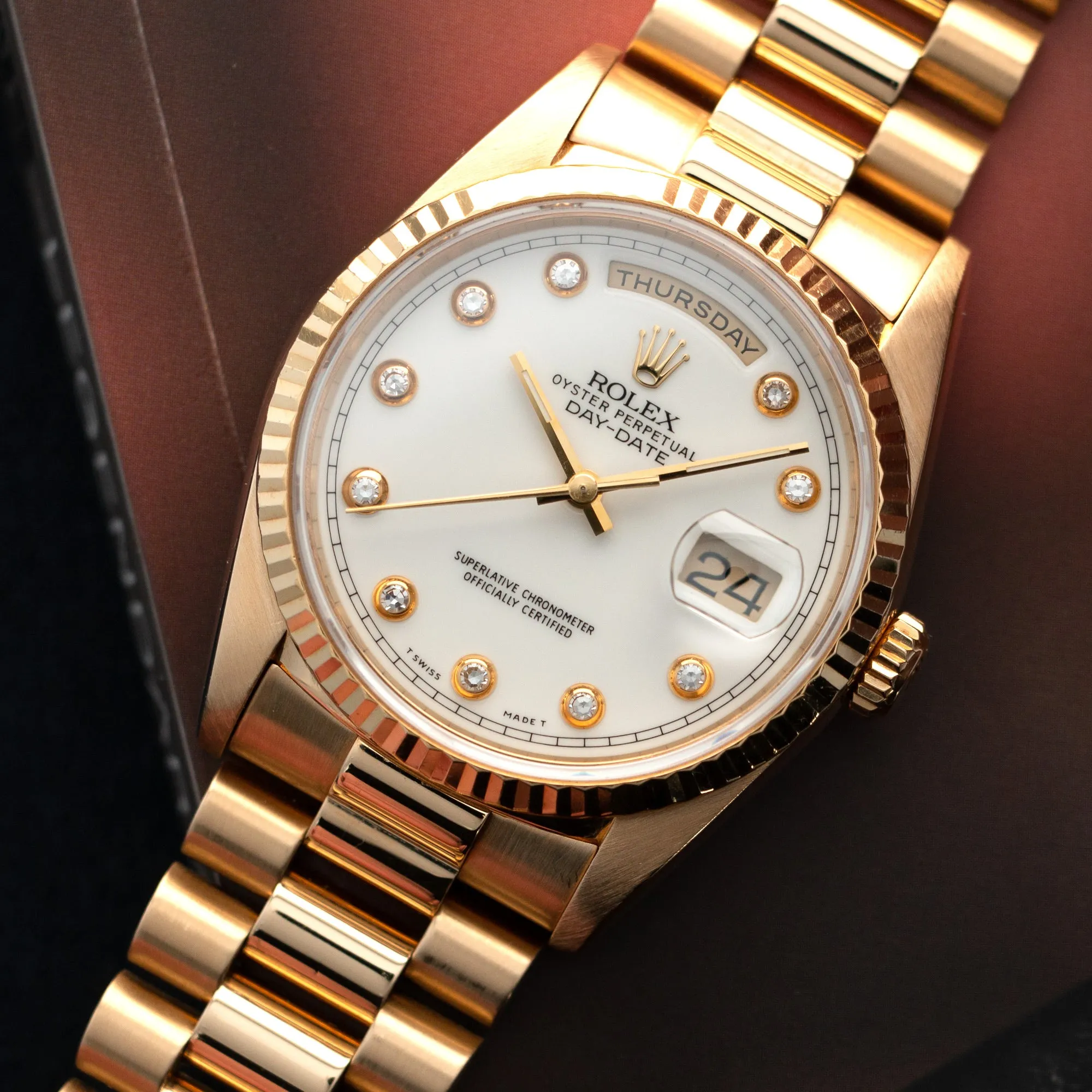 Rolex Yellow Gold Day-Date Watch Ref. 18238