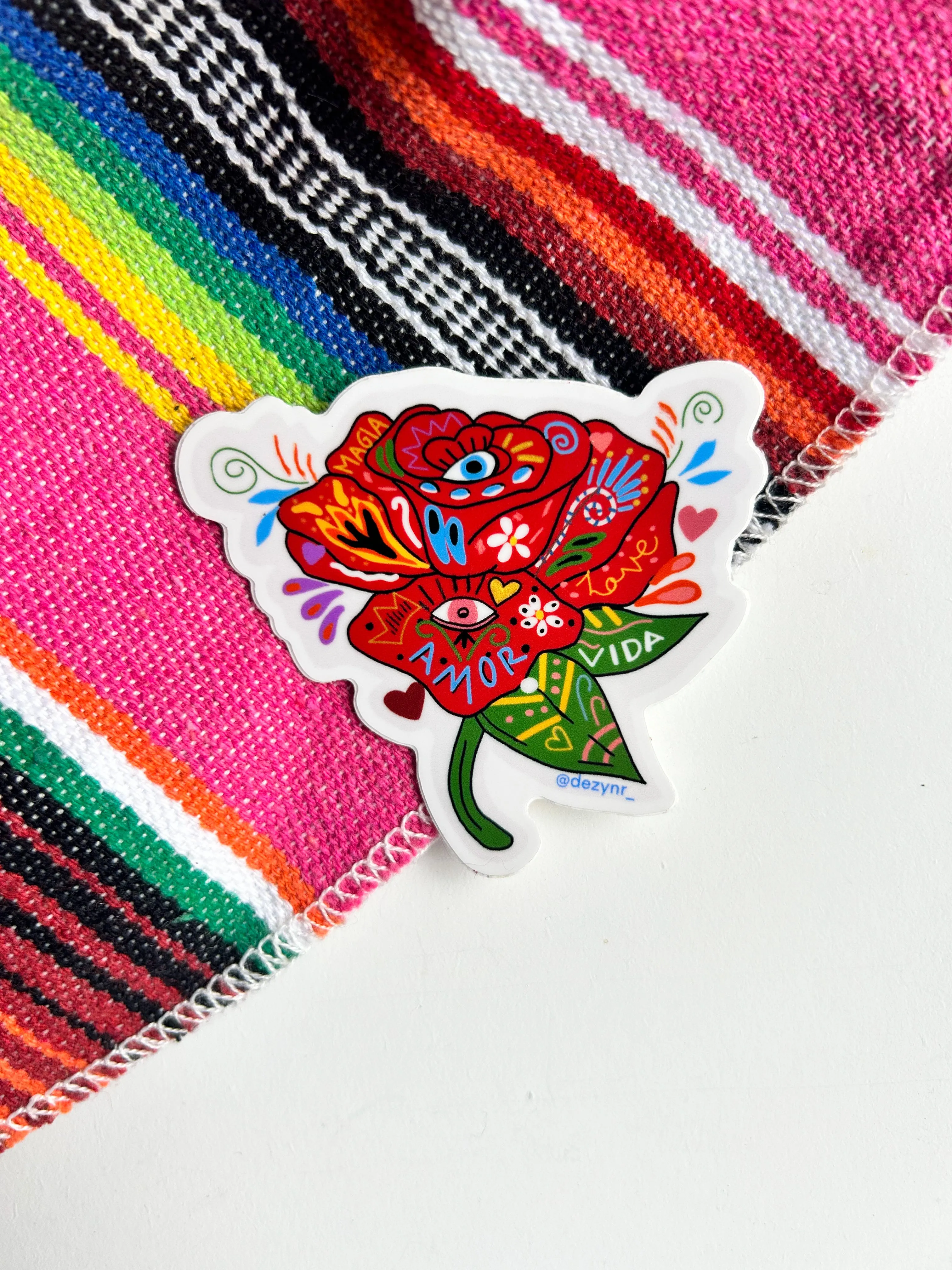Rose sticker