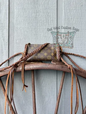 RTS Out West GM Pouch Crossbody Revamped Leather Braiding