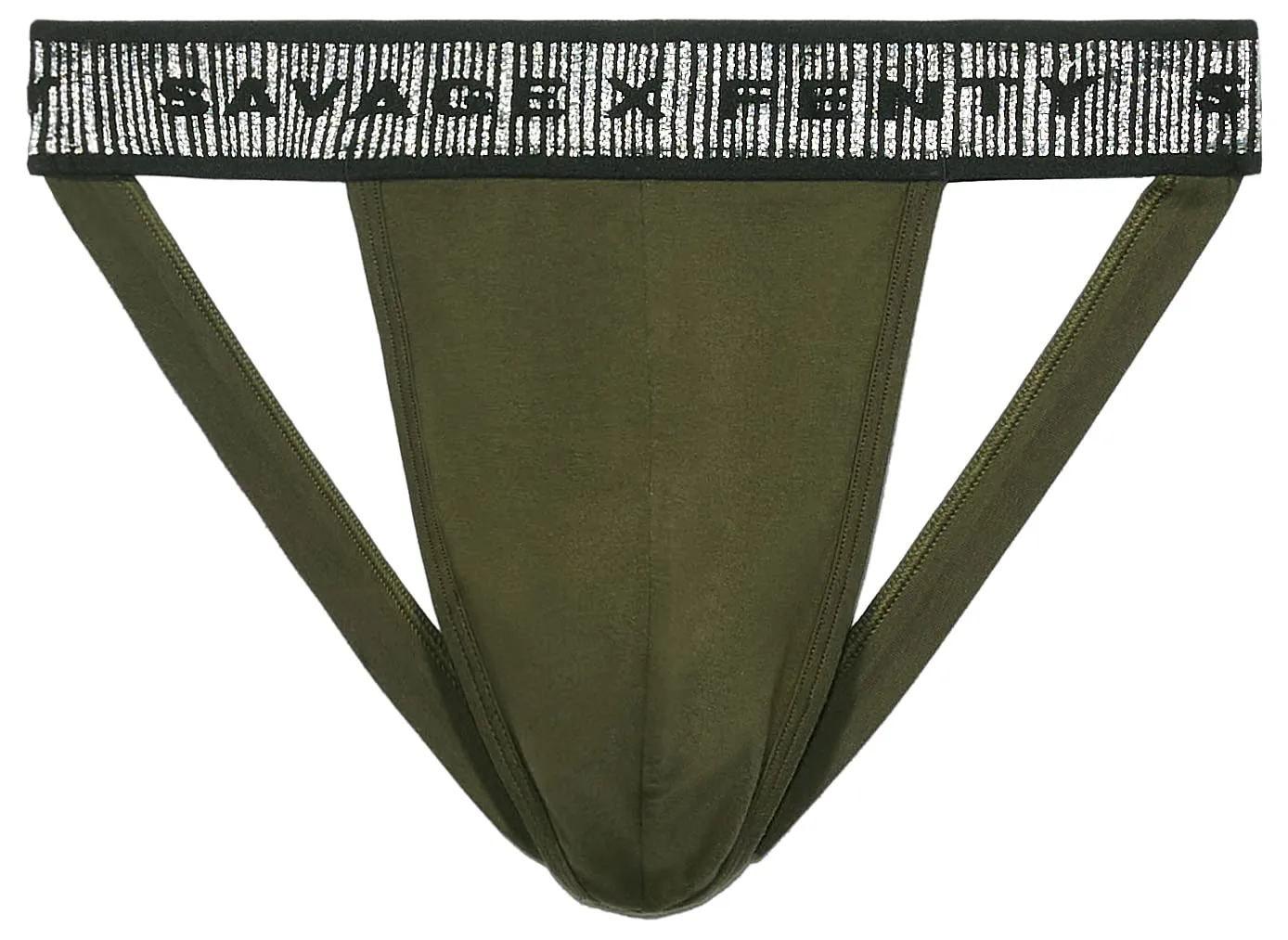 Savage X, Men's Going Platinum Jock Strap, Deep Forest Green, XXL