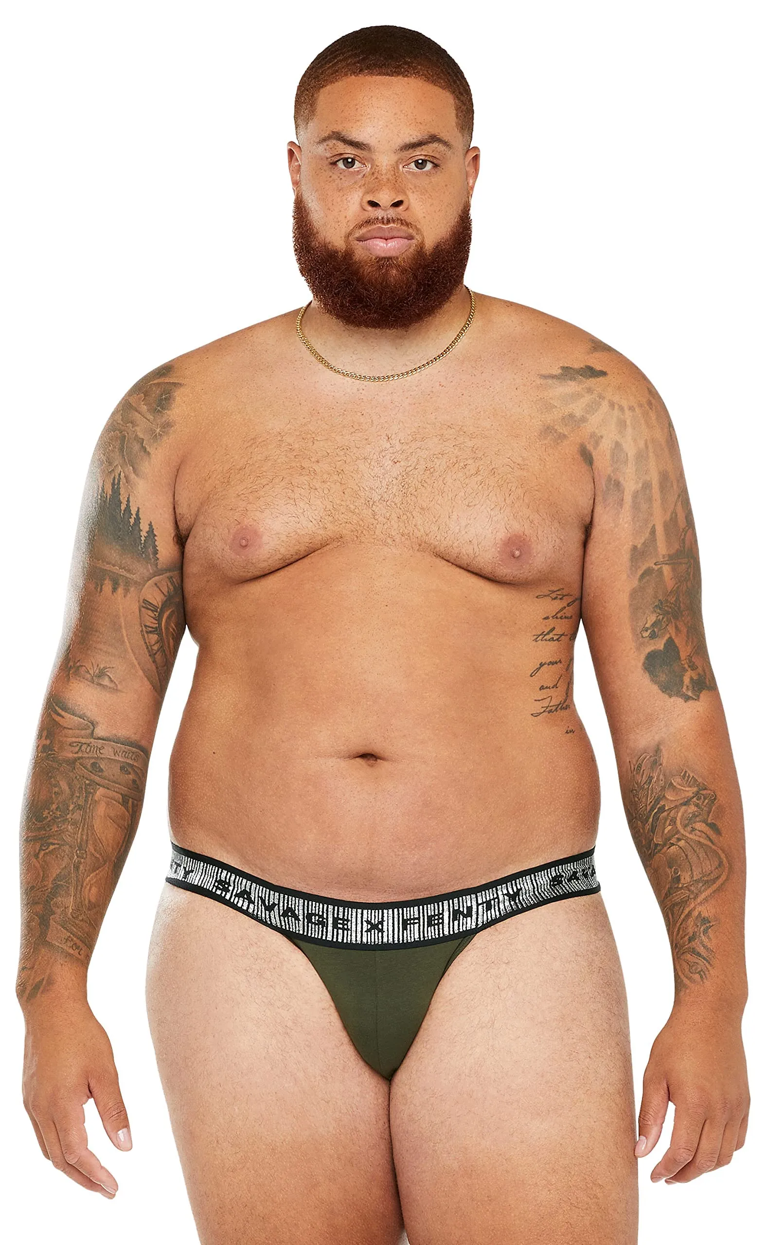 Savage X, Men's Going Platinum Jock Strap, Deep Forest Green, XXL