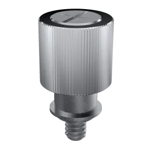 Self-Clinching Collar Base Panel Fastener, Knurled Head, Aluminum Knob, Steel Base, Stainless Screw, 1/4-20 x 2, 50 Pack