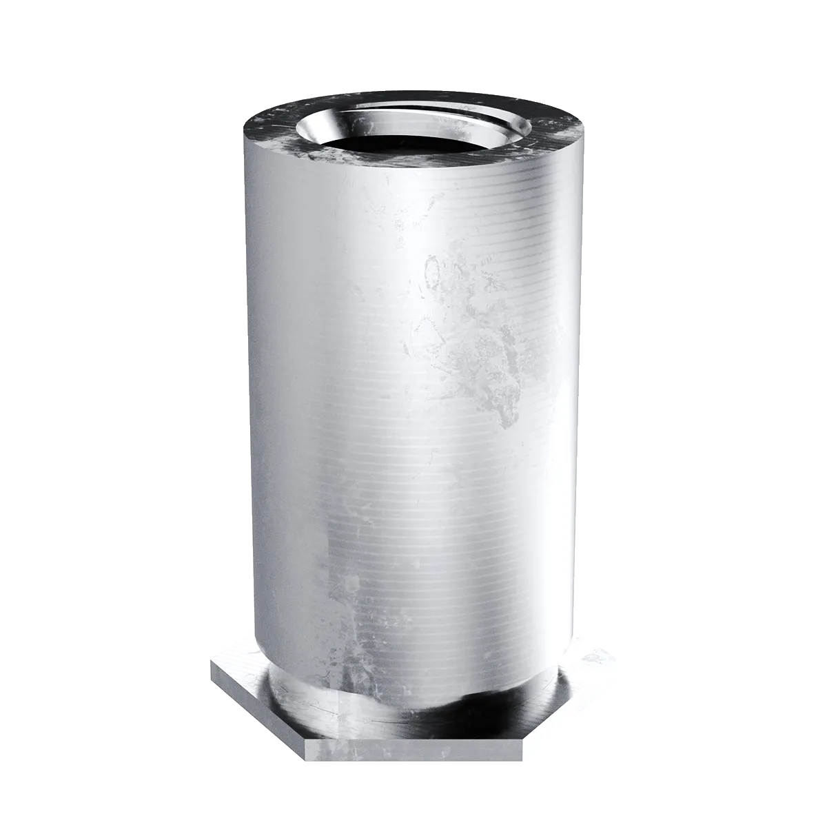 Self-Clinching Standoff, Blind Threaded for SS Sheets, 400 Series Stainless Steel, Passivated, M3.5x0.6 x 20, 100 Pack