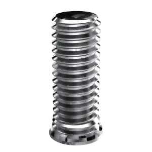 Self-Clinching Stud, Close Edge, Steel, Zinc, 6-32 x 0.625, 100 Pack