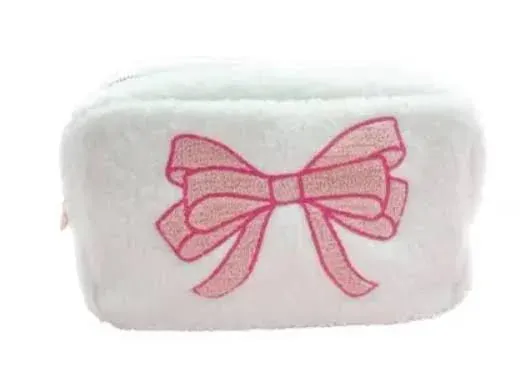 Sherpa Cosmetic Bow Bag
