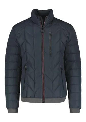 Short Quilted Jacket - Blue