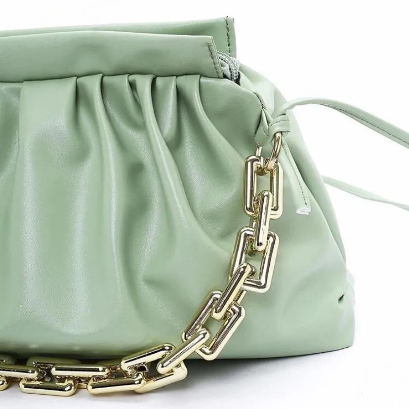 Sienna Gold Chain Bag | new green