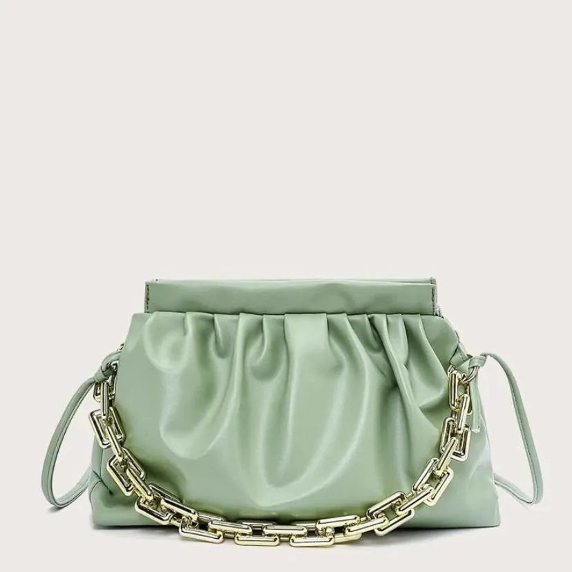 Sienna Gold Chain Bag | new green