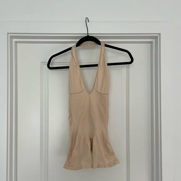 SKIMS Plunge Shapewear Bodysuit with adjustable straps