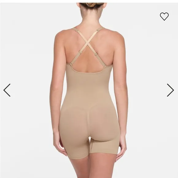 SKIMS Plunge Shapewear Bodysuit with adjustable straps