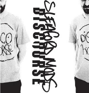 Sleaford Mods 'Discourse' Vinyl 7" -White/Mono Cover /Smarmy Version