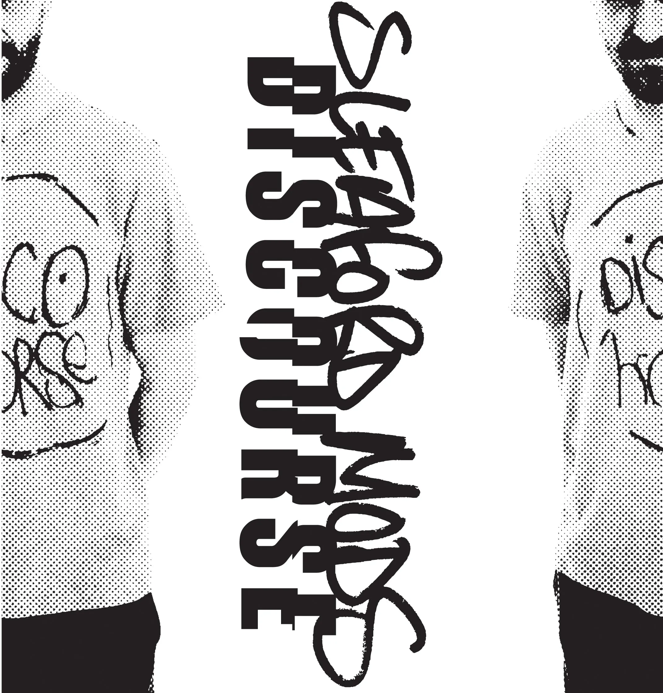 Sleaford Mods 'Discourse' Vinyl 7" -White/Mono Cover /Smarmy Version