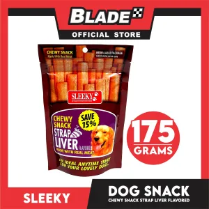 Sleeky Chewy Strap Liver Flavored 175g Dog Treats