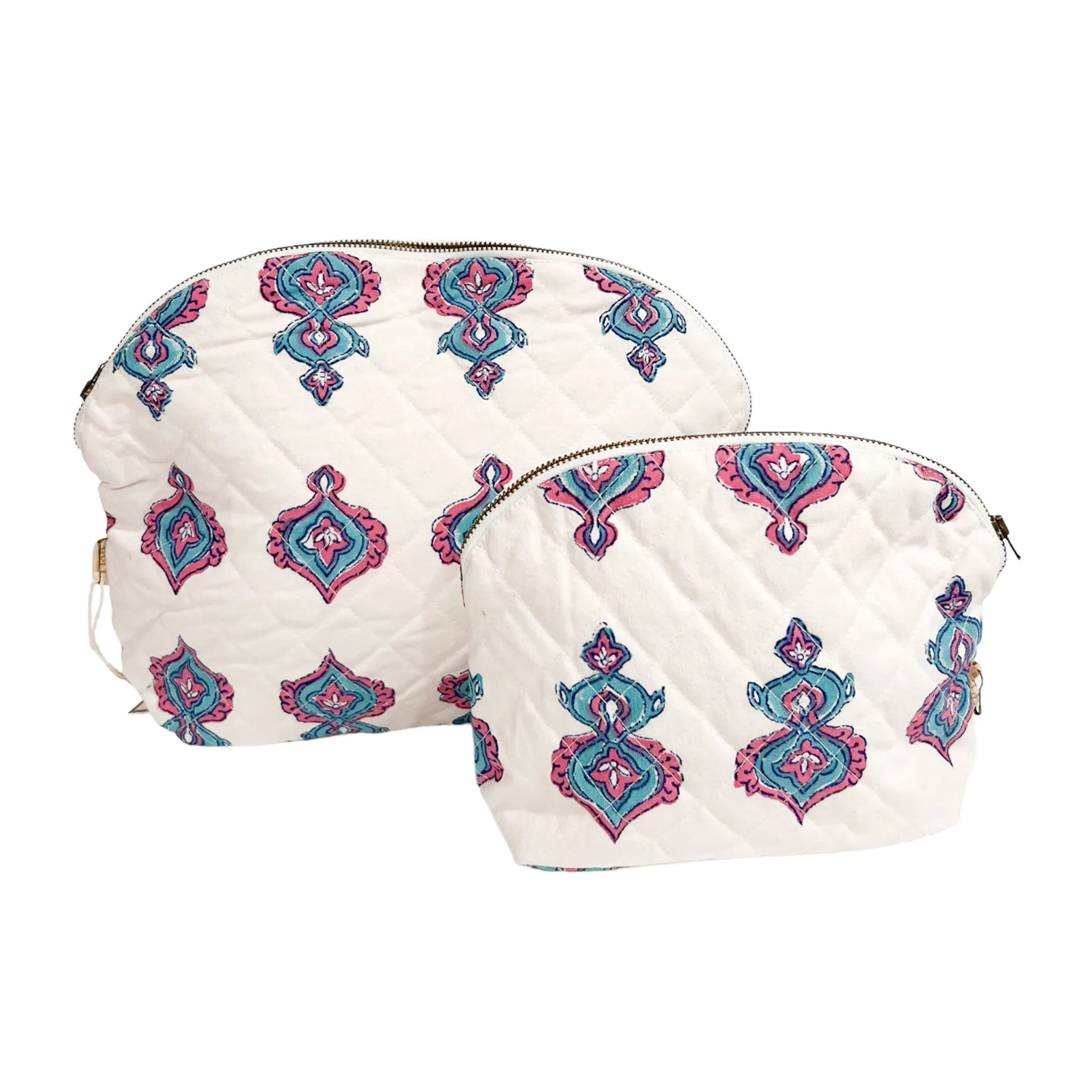 Small Quilted Clamshell Pouch