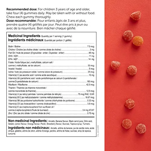SmartyPants - Gomitas multivitaminas para niños, 120 unidades