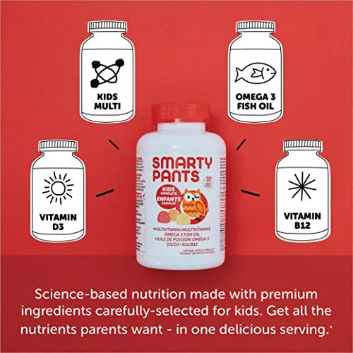 SmartyPants - Gomitas multivitaminas para niños, 120 unidades