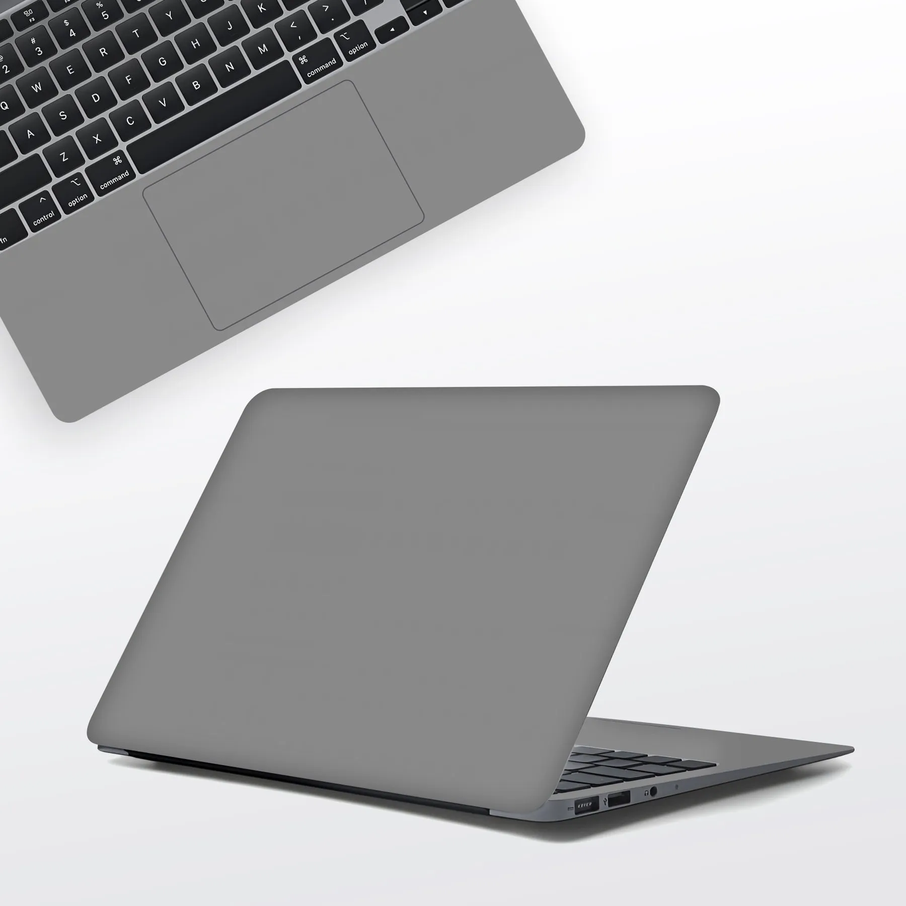 Solid Grey Laptop Skin