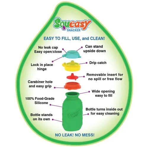 Squeasy Gear Squeasy Snacker - Green 6 OZ
