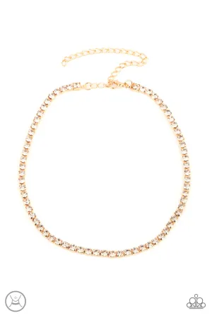 Starlight Radiance - Gold Choker Necklace