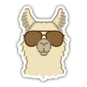 Stickers Northwest - Llama Aviator Sticker