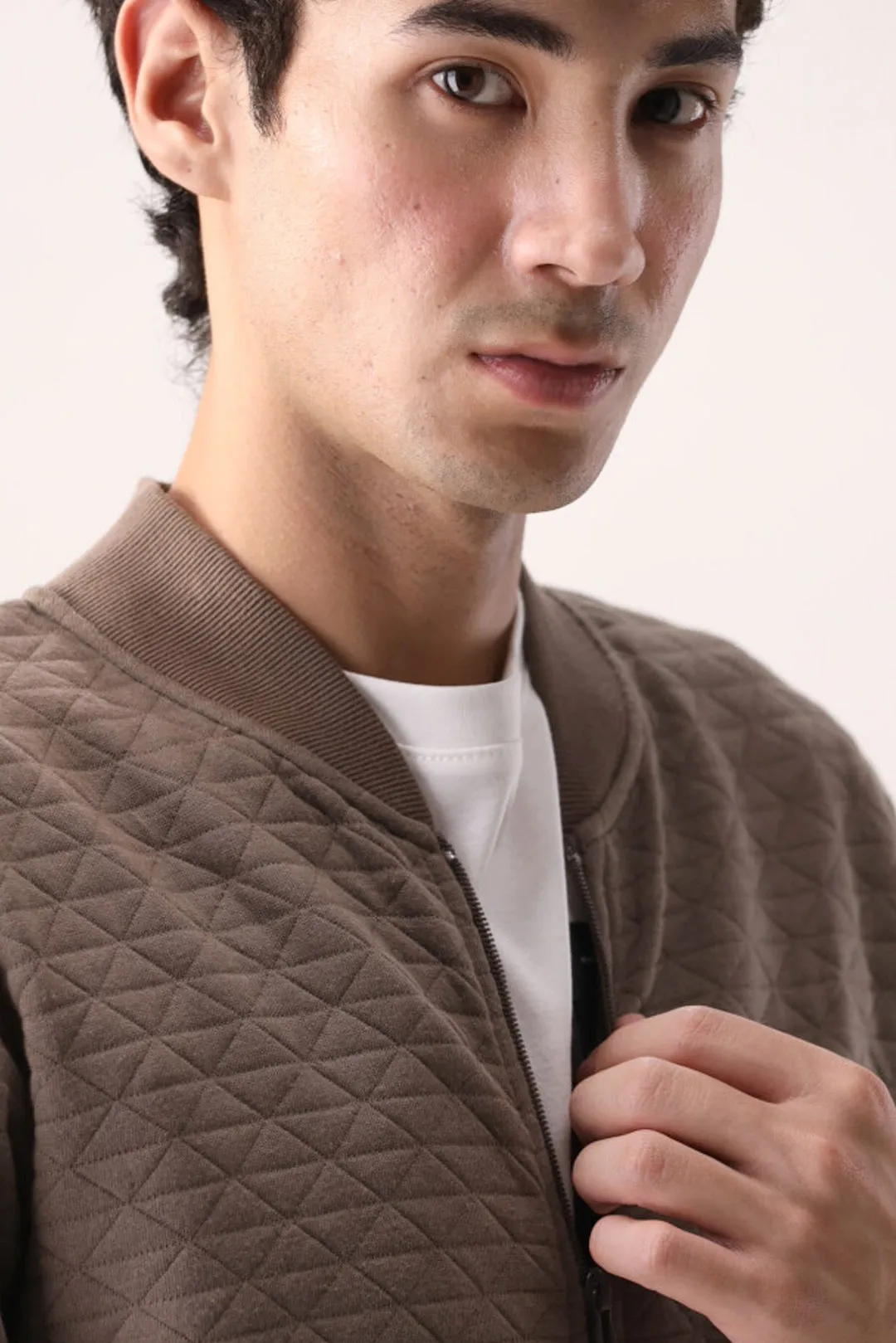 Stone Quilted Terry Upper