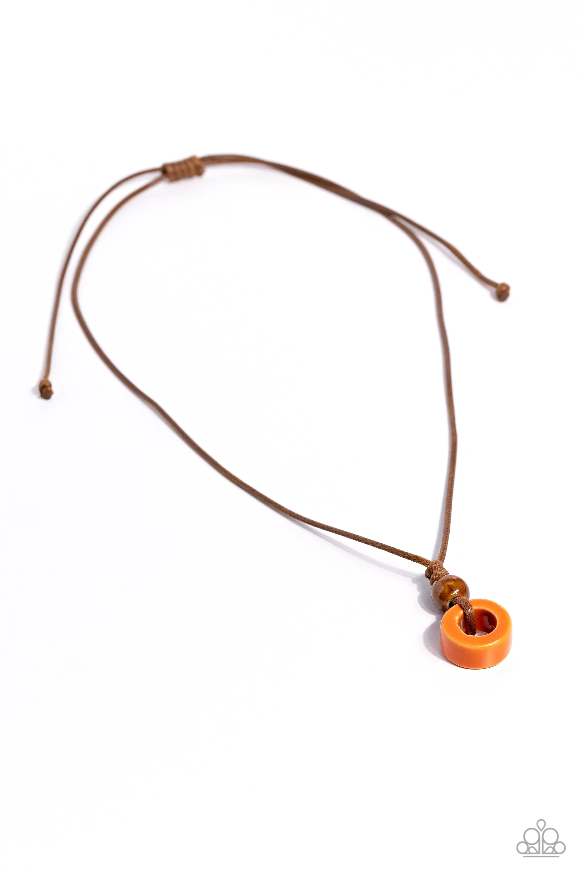 Sunset Sabbatical - Orange Necklace - Paparazzi Accessories