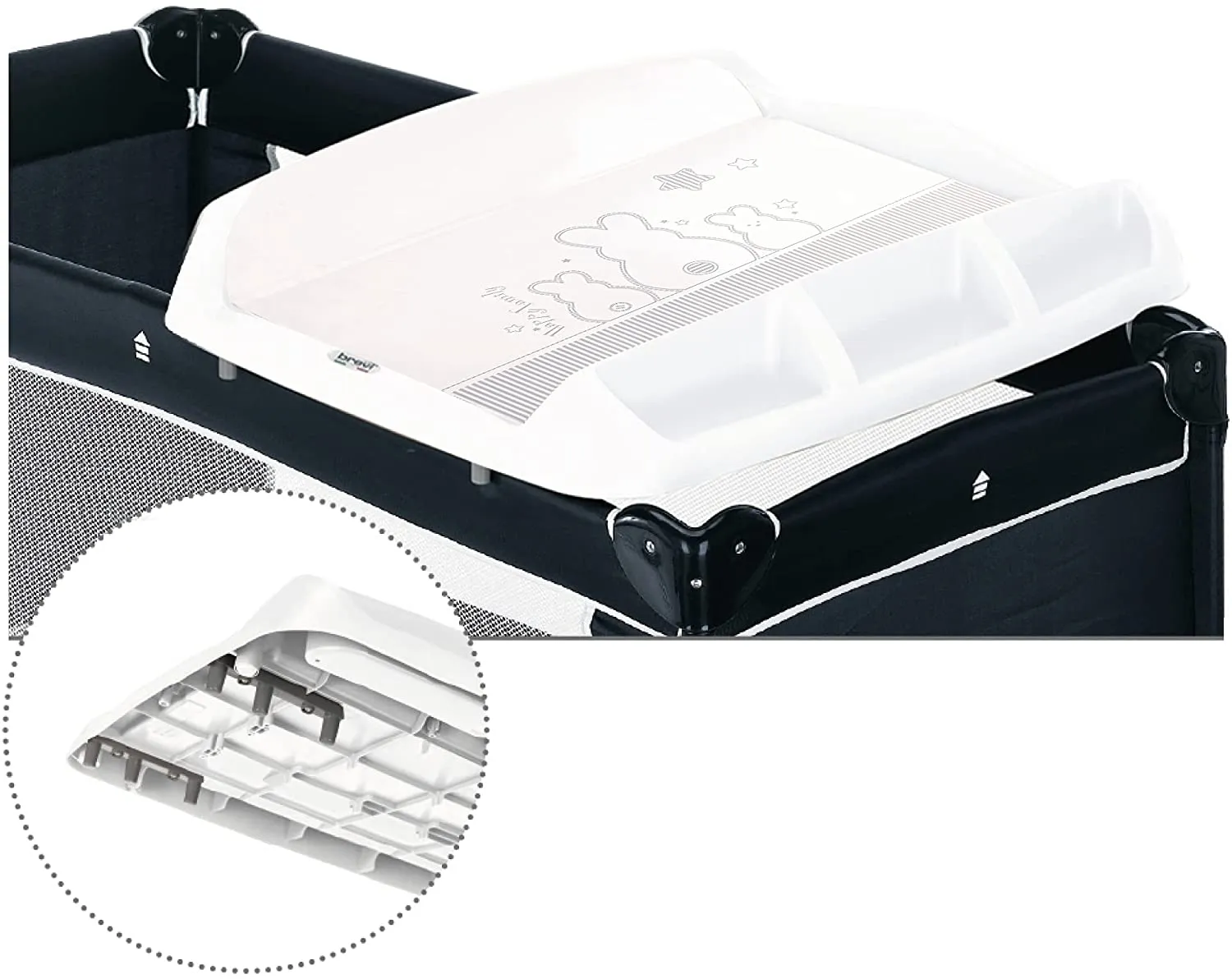 Tablet Changing Table with Storage- Antibacterial